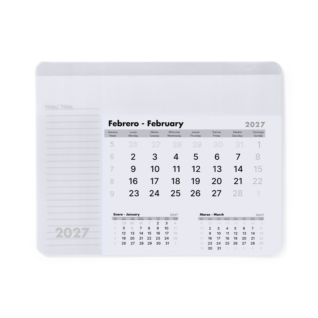 Alfombrilla Calendario Rendux